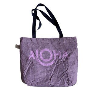 Aloha Collection Reversible Tote - Python Amethyst Print
